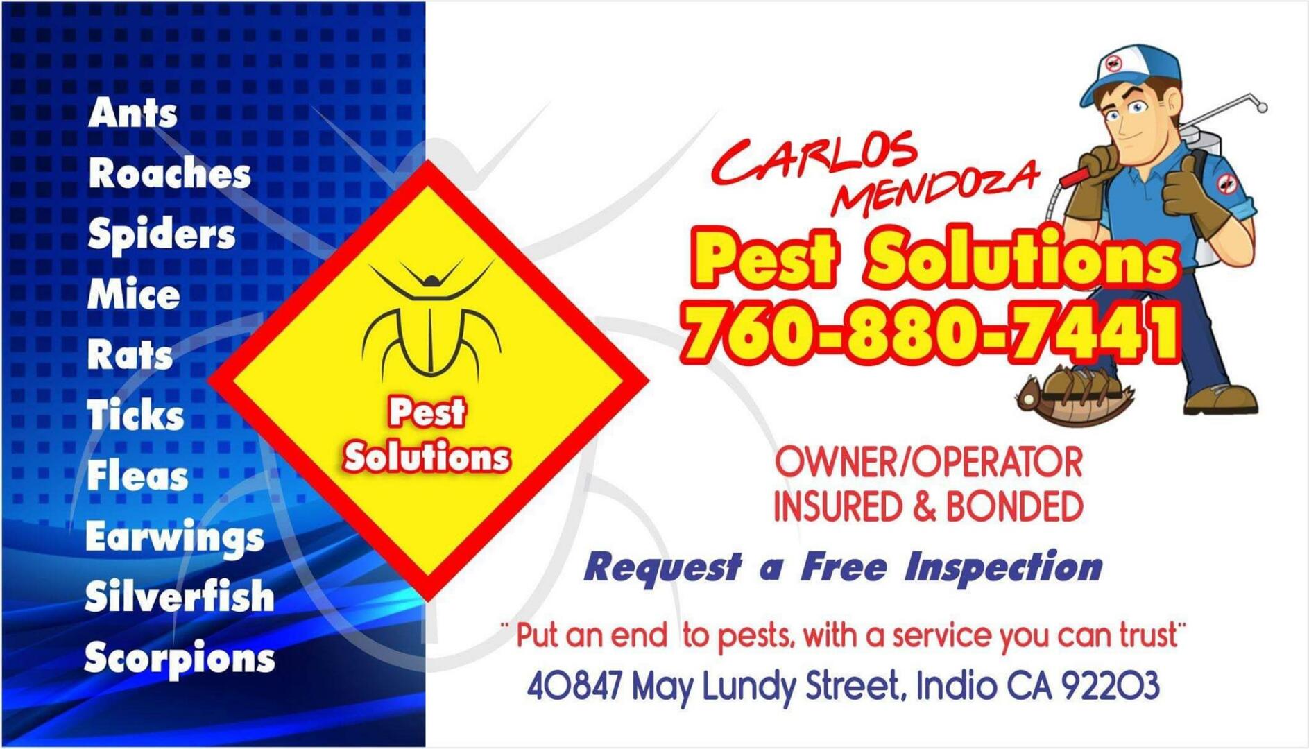 Carlos Mendoza Pest Solutions logo
