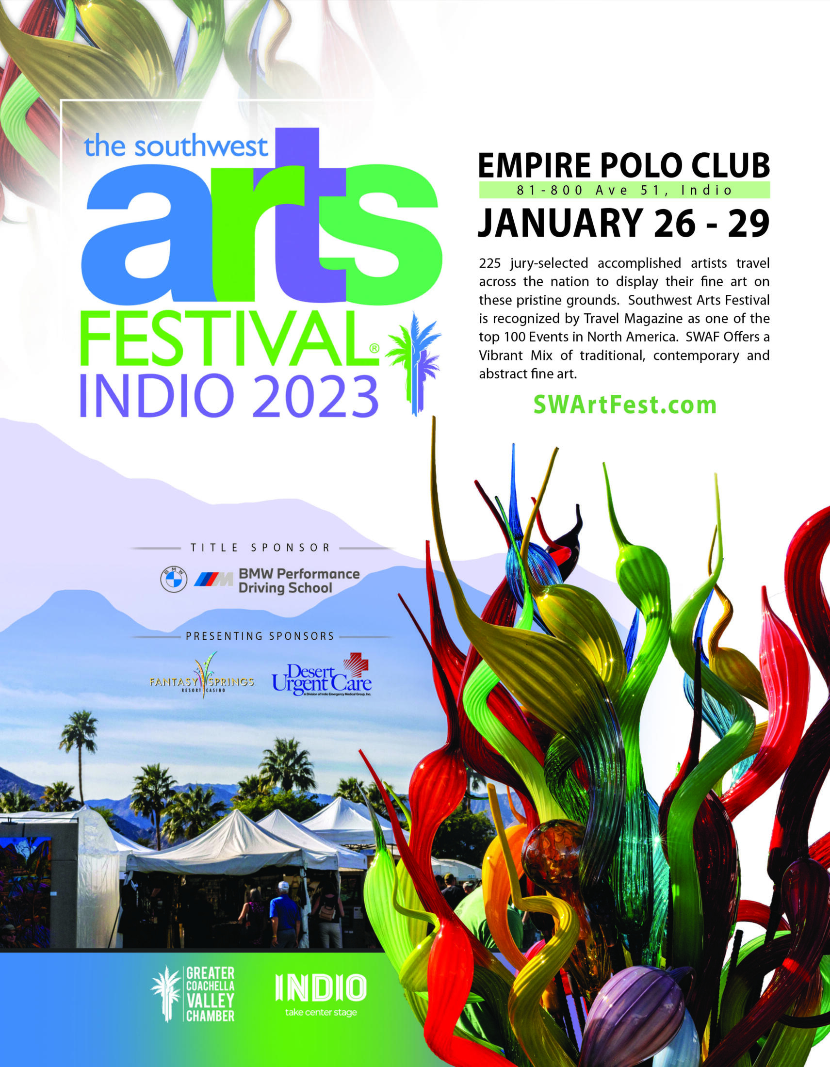 2023 The Southwest Arts Festival Greater Coachella Valley Chamber of