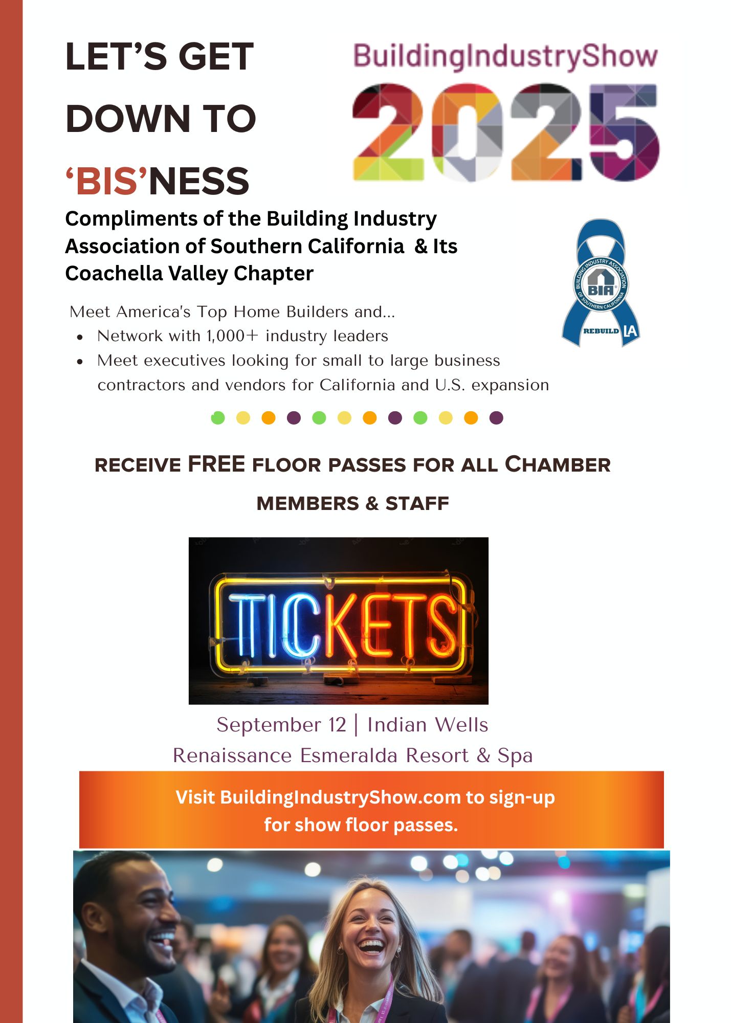 Free Access for Chamber Members at the 2025 Building Industry Show featured image