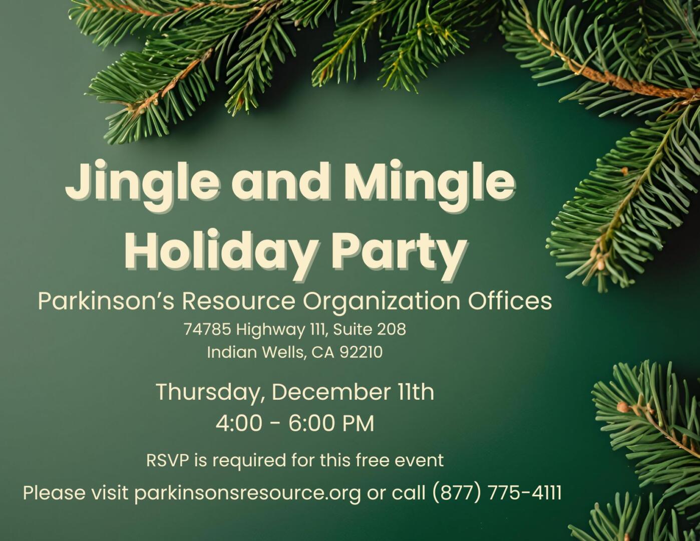 Jingle and Mingle Holiday Party