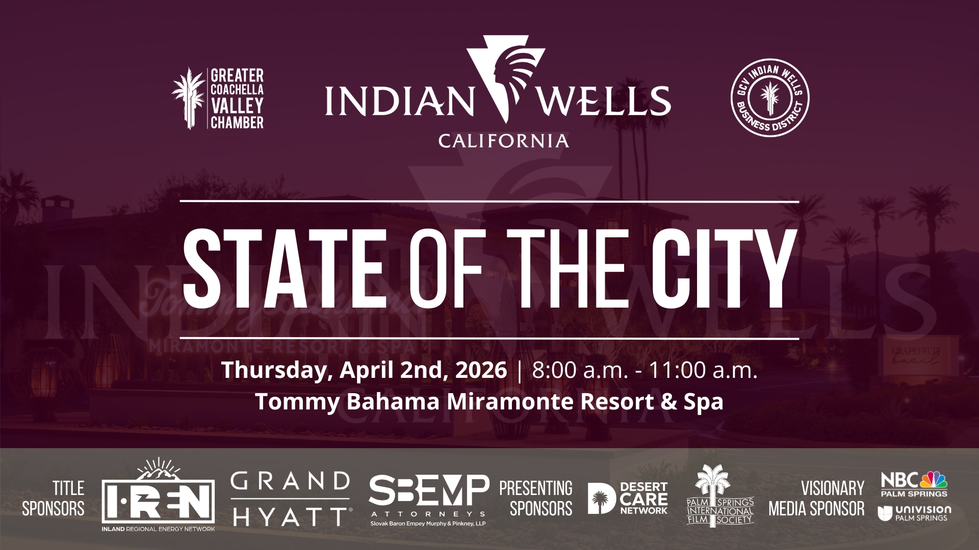 Indian Wells State of the City & Hospitality Awards