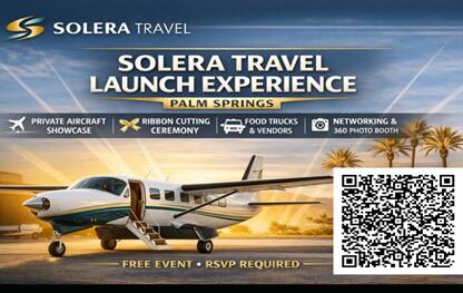 Chamber Vendor Opportunity: Solera Travel Palm Springs Launch